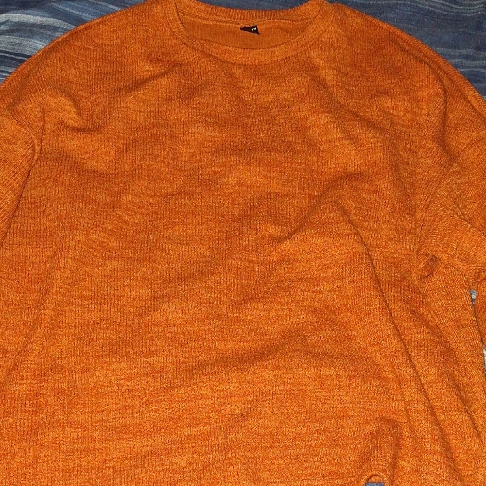 Men's Orange Sweater
